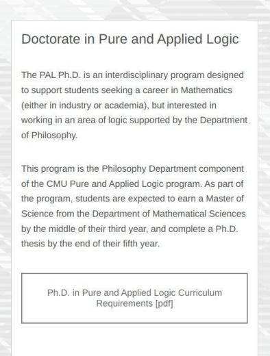 برنامج الدكتوراة هذا في المنطق البحت والتطبيقي في جامعة كارنيغي مِيلون Carnegie...